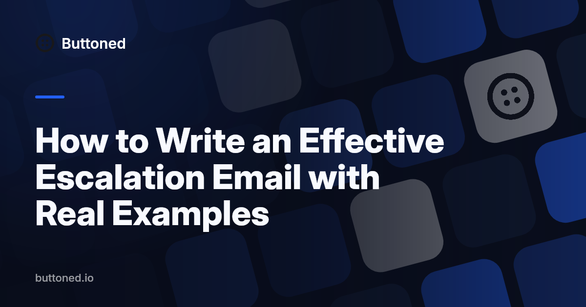 An illustrated guide to writing escalation emails with examples