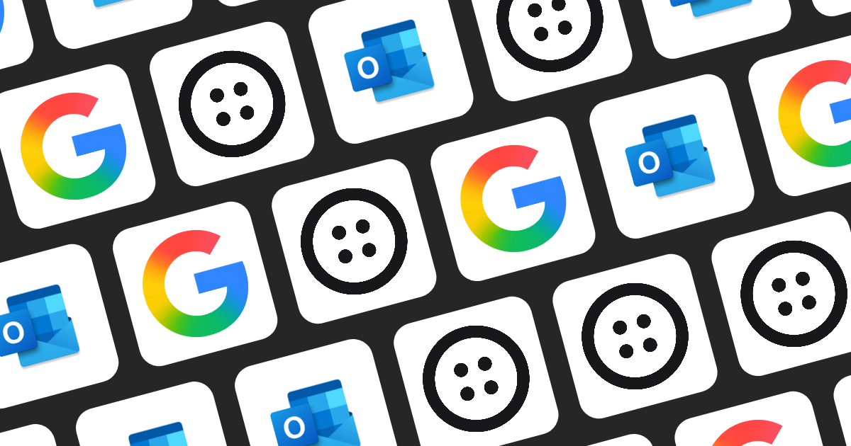 Grid of icons representing email platforms including Gmail and Outlook.