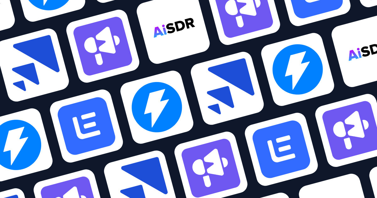 Logos of Instantly, AiSDR, Smartlead, Saleshandy, Lemlist as leading alternatives