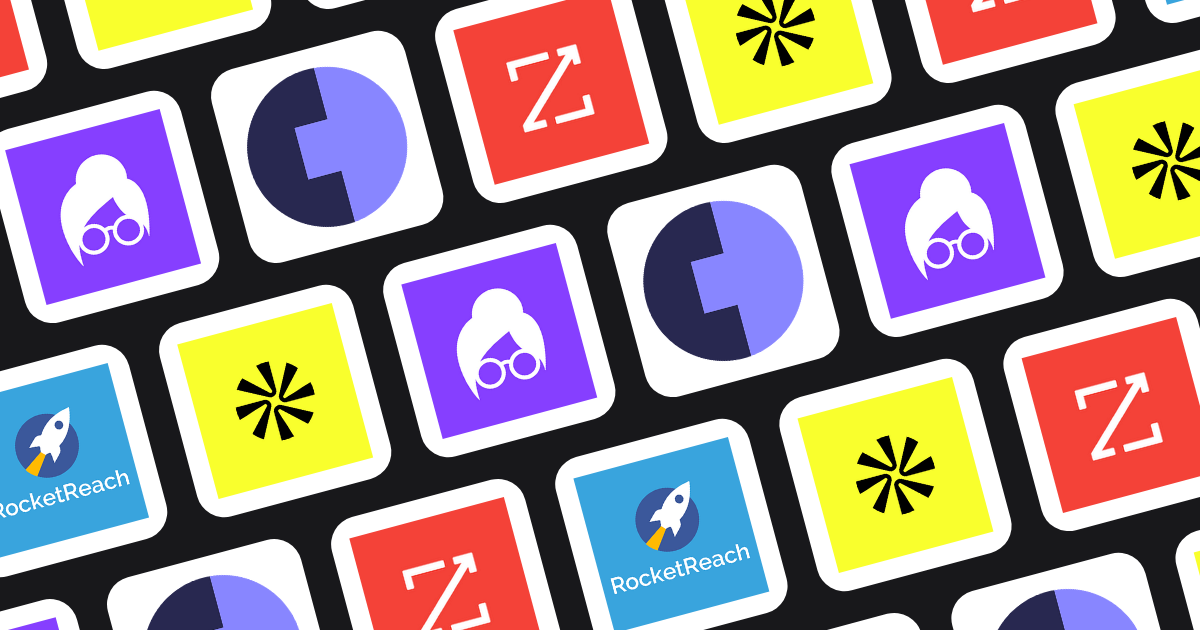 Logos of top RocketReach alternative tools