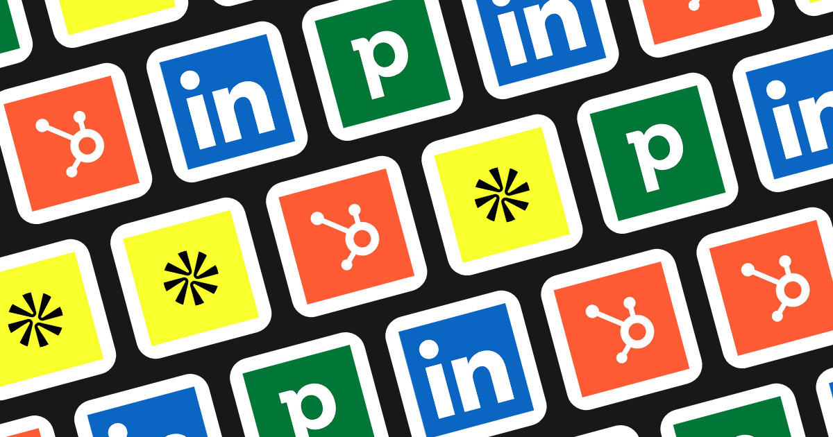 Icons of top B2B prospecting tools.