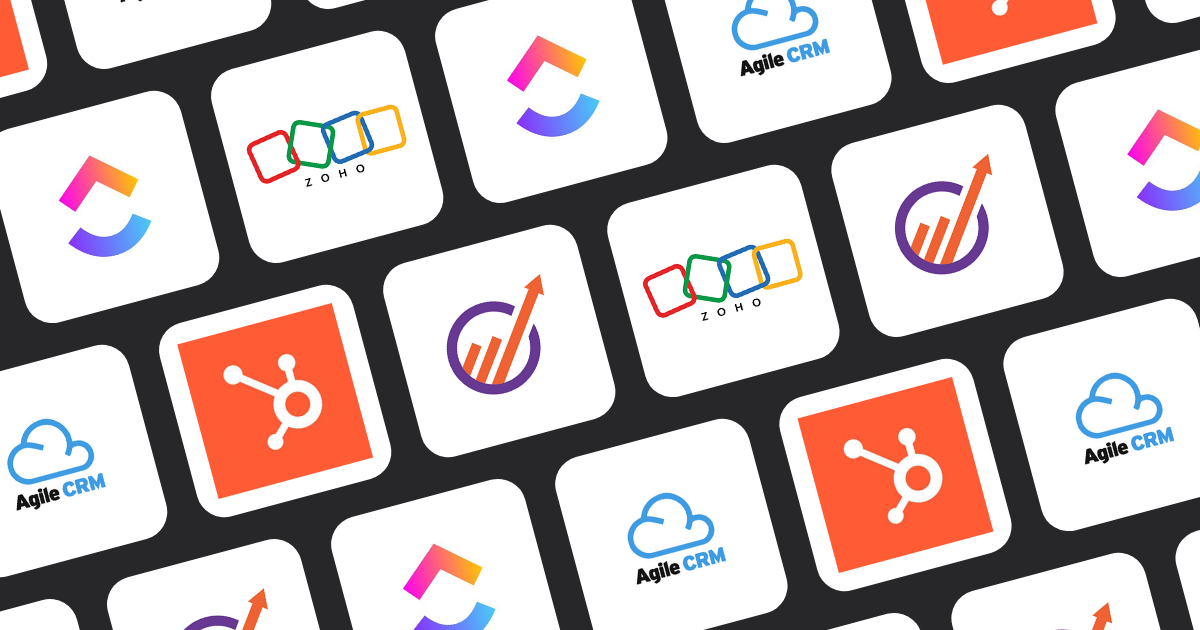 Logos of top free CRM tools for real estate