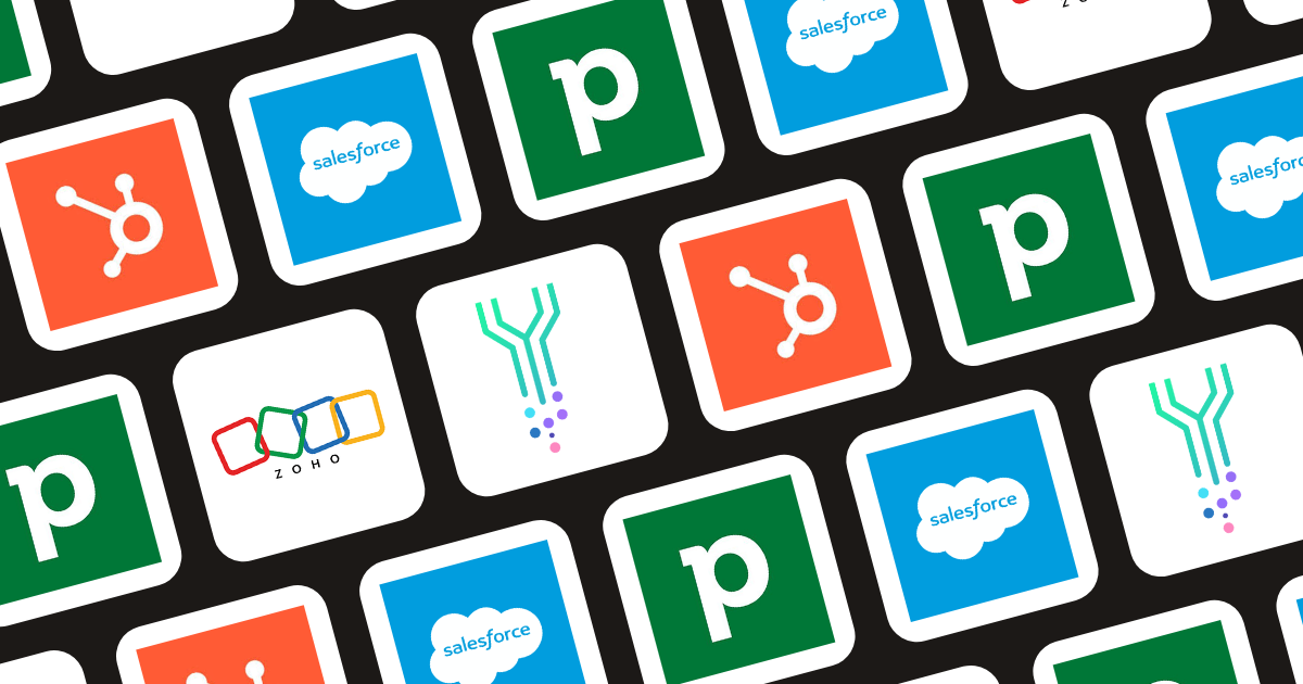 Logos of HubSpot and its top CRM alternative competitors in 2026