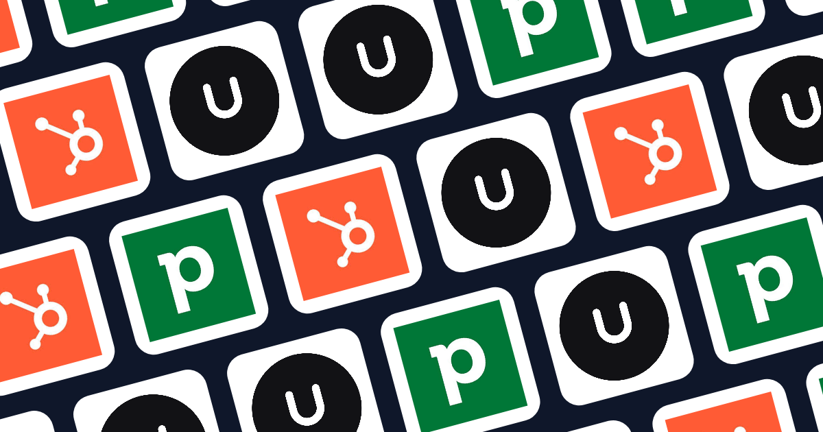 Logos of Pipedrive, HubSpot, and Unforced arranged for CRM comparison
